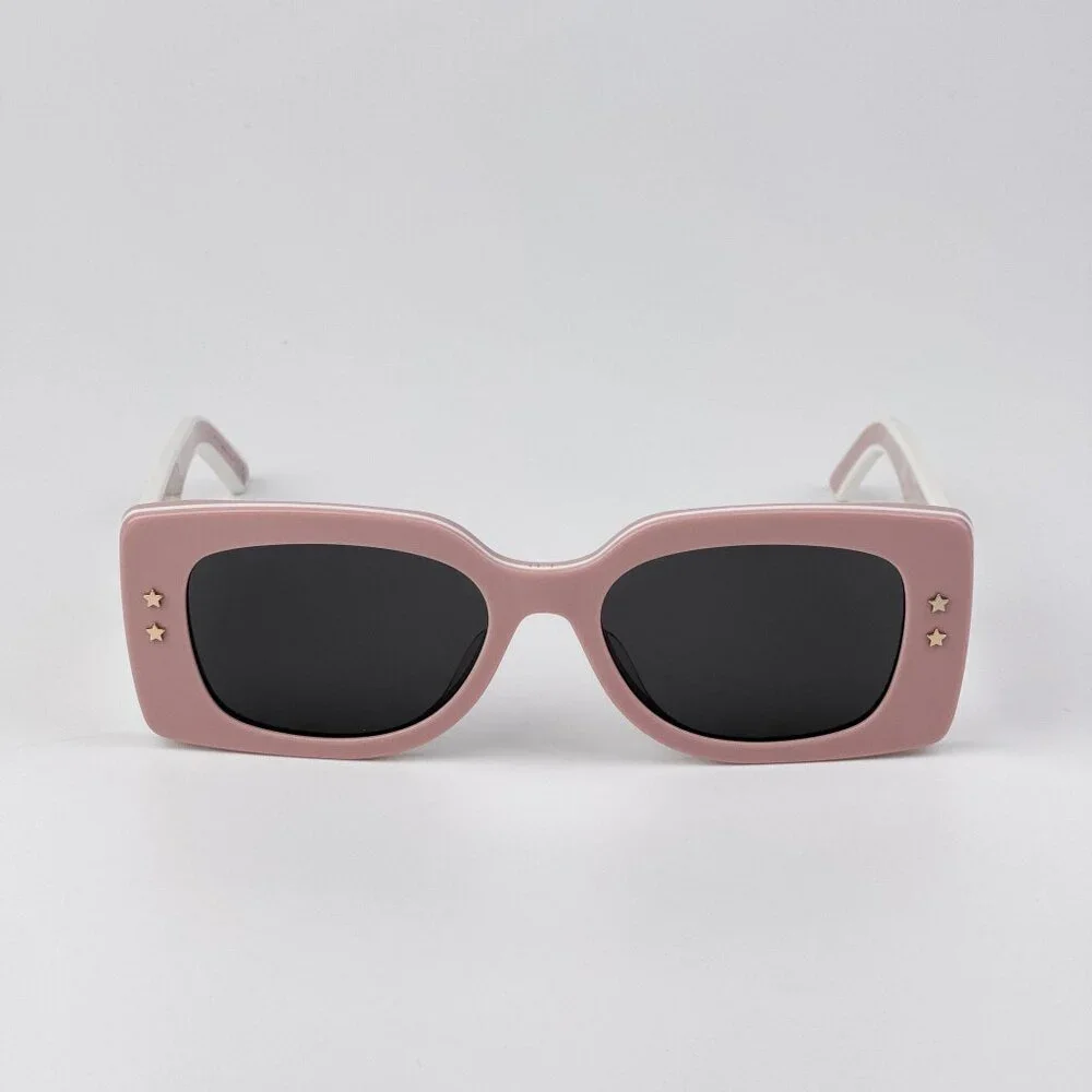 Dior DIORPACIFIC S1U Sunglasses – Pink & White Rectangle Frame | Model 40A0
